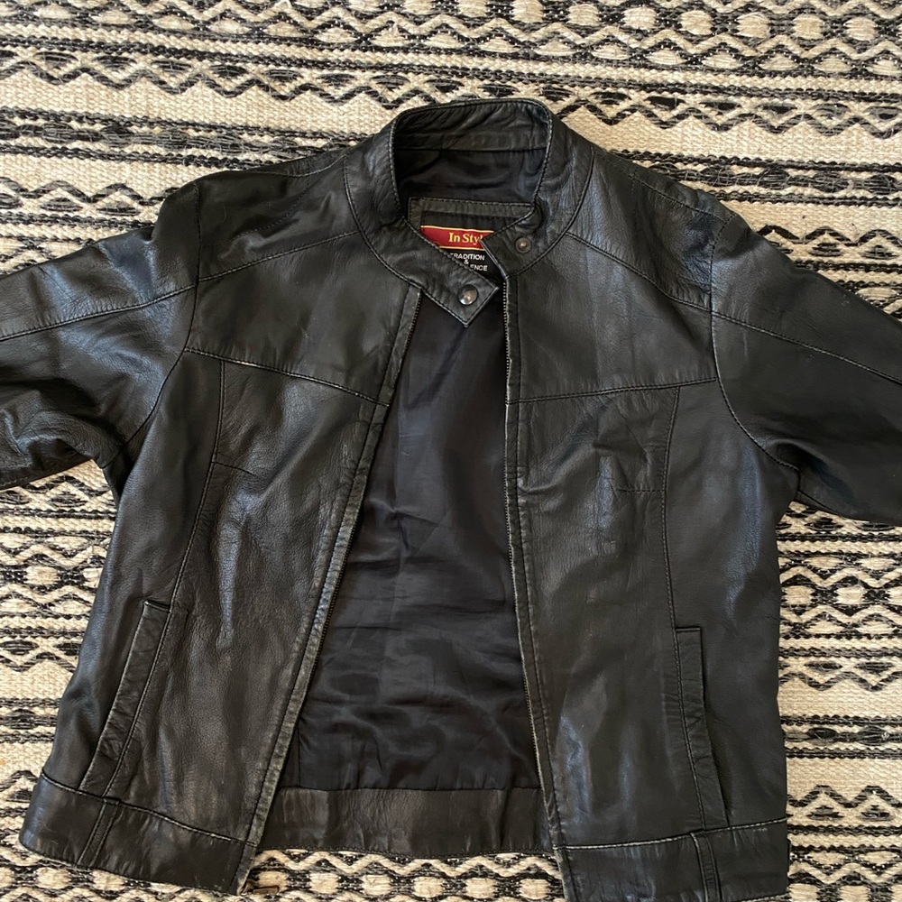 Black Leather Jacket for Men